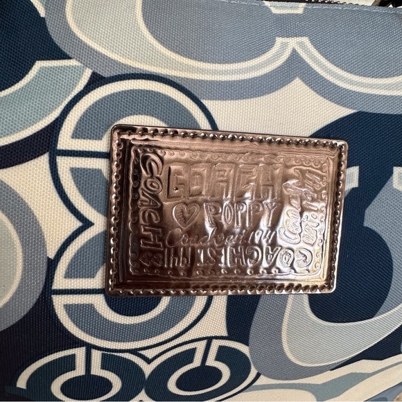 Coach Poppy Pop C Denim Appliqué Glam Tote - Picture 12 of 16